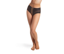 Load image into Gallery viewer, Light Brown Almond Sheer to Waist Tights